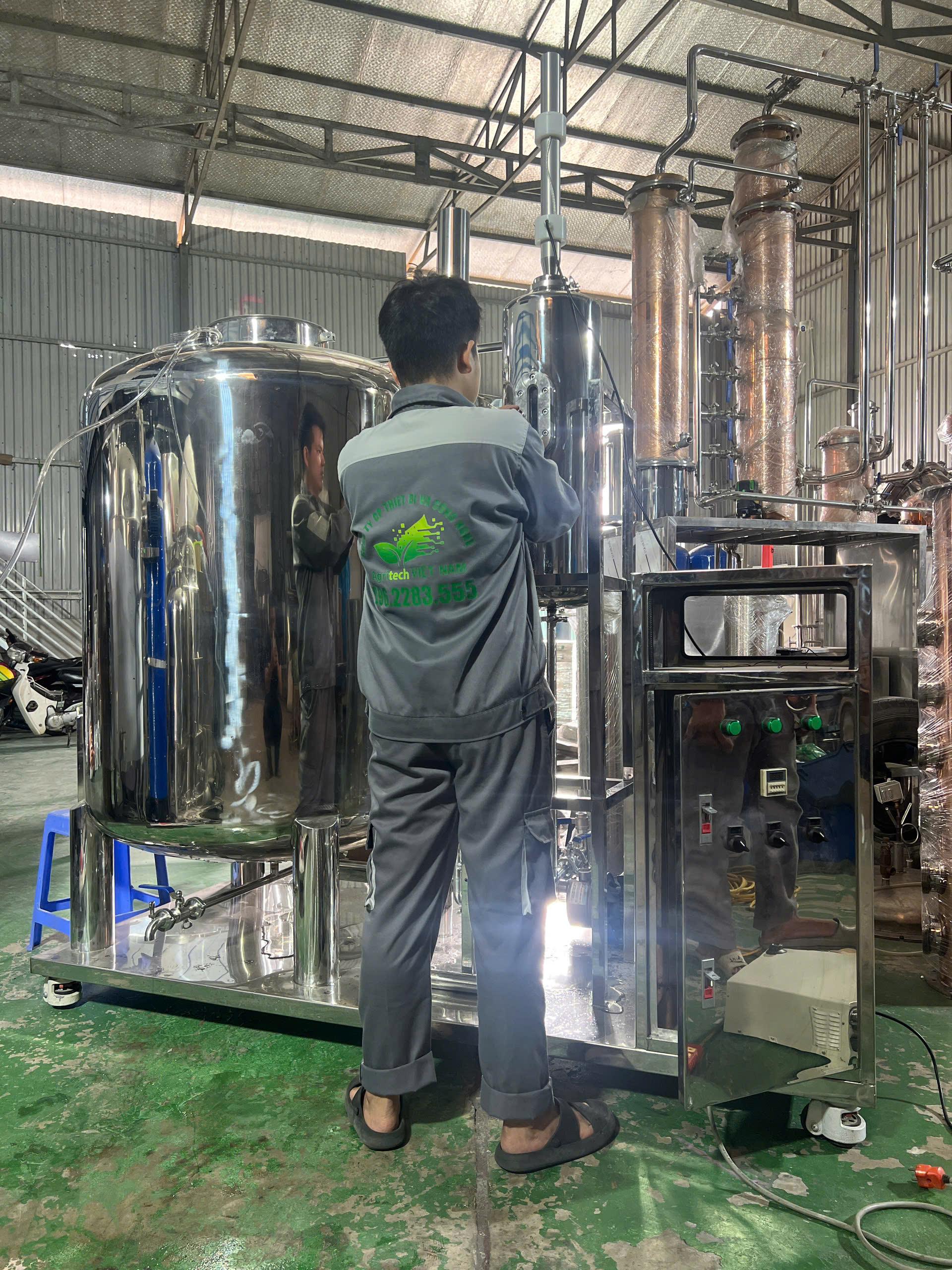 MÁY LÃO HÓA RƯỢU CÔNG SUẤT LỚN